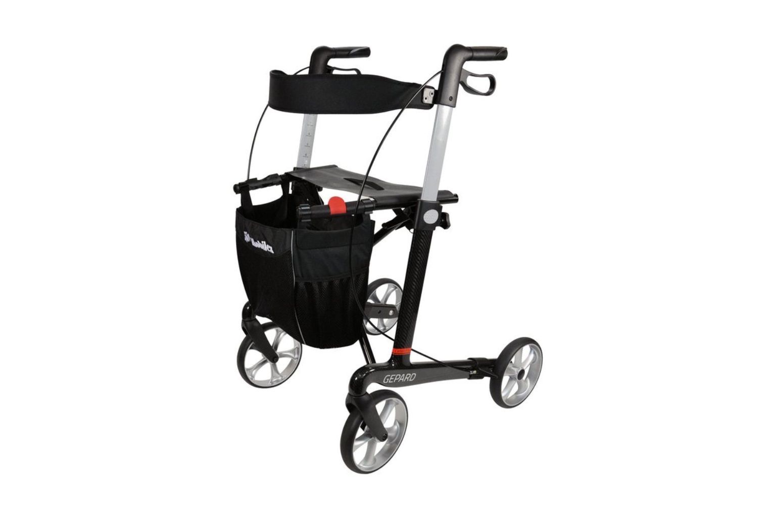 Carbon Fiber Rollator with PVC Wheels — Walkers & Rollators